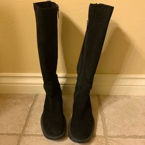 Aquatalia Black Suede Weatherproof Boot